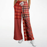 Toscana Red Flare Leg Joggers Athletic Flare Jogger - AOP - Thathoodyshop