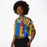 Esplanade Striped Crop Jersey Cropped Football Jersey - Thathoodyshop