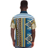 Blue Royale S/S Button Down Shirt Short Sleeve Button Down Shirt - AOP - Thathoodyshop