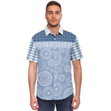 Blue Lagoon S/S Button Down Shirt Short Sleeve Button Down Shirt - AOP - Thathoodyshop