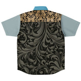 Steampunk Warrior S/S Button Down Shirt Short Sleeve Button Down Shirt - AOP - Thathoodyshop