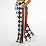 Argyle Me Flare Leg Joggers Athletic Flare Jogger - AOP - Thathoodyshop