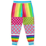 Pink Polka Stripe OG San Diego Fleece Joggers Fashion Jogger - AOP - Thathoodyshop