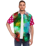 Jubilee's Garden S/S Button Down Shirt Short Sleeve Button Down Shirt - AOP - Thathoodyshop