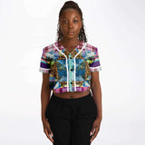 Gypsy Queen Purple Cropped Baseball Jersey Cropped Baseball Jersey - Thathoodyshop