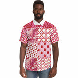 Gypsy Beat Pink Patchwork Short Sleeve Button Down Shirt Short Sleeve Button Down Shirt - Thathoodyshop
