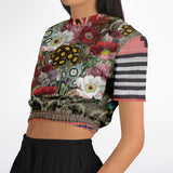 Remembering Woodstock Floral Cropped Sweater Cropped Sweater - Thathoodyshop