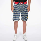 Liberty Pebble Basketball Shorts (Unisex) Basketball Short Rib - AOP - Thathoodyshop