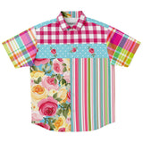 Parade of Roses S/S Button Down Shirt Short Sleeve Button Down Shirt - AOP - Thathoodyshop