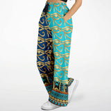 Many Blessings Horus Eye Stretchy Phat Bellbottoms Flare Leg Pants - Thathoodyshop