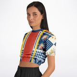 Porcelain Fleur Cropped Sweater Cropped Sweater - Thathoodyshop