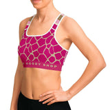 Pink Lemonade Sports Bra Sports Bra - AOP - Thathoodyshop