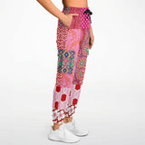 Gypsy Beat Pink Patchwork Unisex Joggers Cargo Joggers - Thathoodyshop
