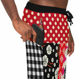 Tokyo Nights Asian Floral Patchwork Unisex Joggers Joggers - Thathoodyshop