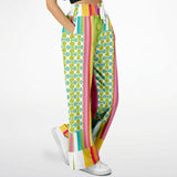Green Anjou Pear Hobo Patchwork Bellbottoms Bellbottoms - Thathoodyshop