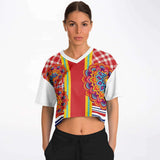 Hippy-Dippy Crop Jersey Cropped Football Jersey - Thathoodyshop