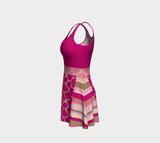 Pink Safari Flare Dress Flare Dress - Thathoodyshop