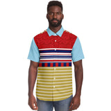 Queen of Sheba S/S Button Down Shirt Short Sleeve Button Down Shirt - AOP - Thathoodyshop