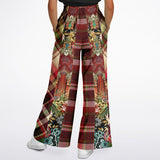 English Rose Plaid Stretchy Phat Bellbottoms Bellbottoms - Thathoodyshop