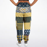 Dauphin Patchwork Stripe Unisex Cargo Joggers Athletic Cargo Sweatpants - AOP - Thathoodyshop