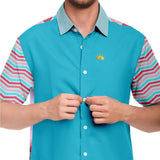 South Beach S/S Button Down Shirt Short Sleeve Button Down Shirt - AOP - Thathoodyshop