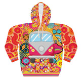 Peace, Love & Wanderlust Unisex Pullover Hoodie All Over Prints - Thathoodyshop