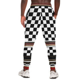 THS Snake Bite Checkmate Fleece Joggers Fashion Jogger - AOP - Thathoodyshop