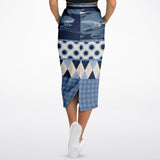 Blueberry Hill Pocket Maxi Skirt Long Pocket Skirt - Thathoodyshop