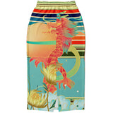 The Koi Dragon Pocket Maxi Skirt Long Pocket Skirt - Thathoodyshop
