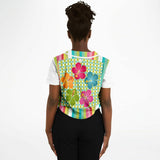 Green Anjou Pear Cropped Button Front Jersey Cropped Baseball Jersey - AOP - Thathoodyshop