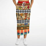 Africa Bombastic Long Pocket Skirt Athletic Long Pocket Skirt - AOP - Thathoodyshop