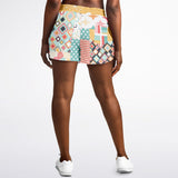Old Miami Geo Patchwork Running Shorts Running Shorts - Thathoodyshop