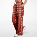 Toscana Red Flare Leg Joggers Athletic Flare Jogger - AOP - Thathoodyshop
