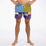 Hampton Plaid Dunkies Swim Trunks Men - AOP - Thathoodyshop