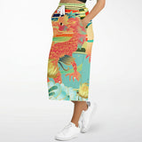 The Koi Dragon Pocket Maxi Skirt Long Pocket Skirt - Thathoodyshop