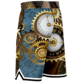 Steampunk Galactica Basketball Shorts Basketball Short Rib - AOP - Thathoodyshop