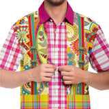 Ashbury Heights Plaid Paisley Button Down Shirt Short Sleeve Button Down Shirt - Thathoodyshop
