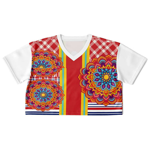 Hippy-Dippy Crop Jersey Cropped Football Jersey - Thathoodyshop