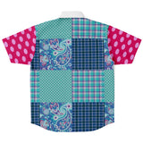 Cerulean Plaid Button Down Shirt Short Sleeve Button Down Shirt - Thathoodyshop