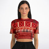 Toscana Red Cropped Sweater Cropped Sweater - Thathoodyshop