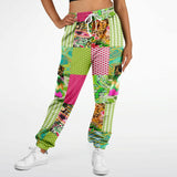 Pink Cerise Plaid Paisley Cargo Joggers Cargo Joggers - Thathoodyshop