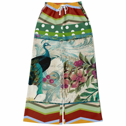 Green Peacock Flare Leg Joggers Flare Joggers - Thathoodyshop