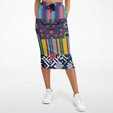 Purple Flurry Pocket Maxi Skirt Pocket Skirt - Thathoodyshop