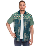 Bon Voyage S/S Button Down Shirt Short Sleeve Button Down Shirt - AOP - Thathoodyshop