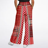 Jersey Salsa SW Polka Patchwork Stretchy Phat Bellbottoms Flare Leg Pants - Thathoodyshop