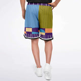 Hampton Plaid Basketball Shorts Basketball Short Rib - AOP - Thathoodyshop