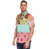 Summer of Love S/S Button Down Shirt Short Sleeve Button Down Shirt - AOP - Thathoodyshop