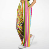 Hello Janis! Green Striped Patchwork Stretchy Phat Bellbottoms Bellbottoms - Thathoodyshop
