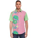 Paisley Park S/S Button Down Shirt Short Sleeve Button Down Shirt - AOP - Thathoodyshop