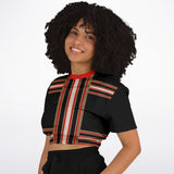 Gold Line Black Cropped Sweater Cropped Sweater - Thathoodyshop